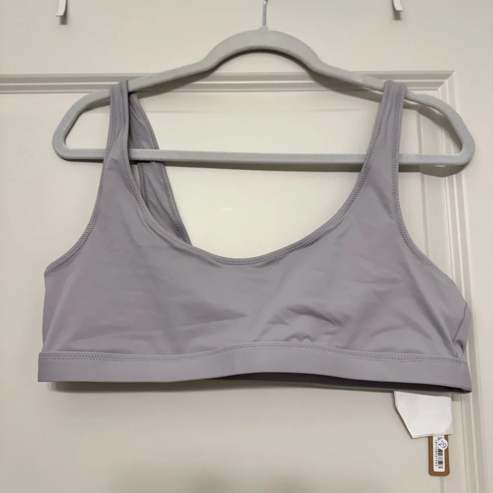 NWT SKIMS Recycled Swim TANK BIKINI TOP limited edition Color: CHROME Size: XL